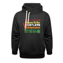 Load image into Gallery viewer, Focus on the BAG$ Shawl Collar Hoodie - black