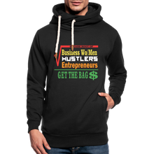 Load image into Gallery viewer, Focus on the BAG$ Shawl Collar Hoodie - black