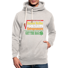 Load image into Gallery viewer, Focus on the BAG$ Shawl Collar Hoodie - heather oatmeal
