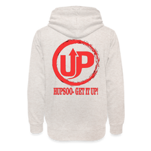 Load image into Gallery viewer, Focus on the BAG$ Shawl Collar Hoodie - heather oatmeal
