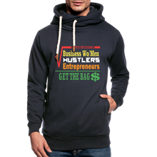 Load image into Gallery viewer, Focus on the BAG$ Shawl Collar Hoodie - navy
